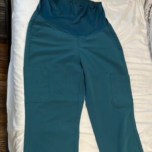 Mandala Caribbean blue Maternity scrub pants